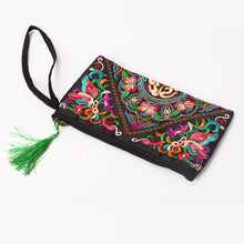 Load image into Gallery viewer, Women Ethnic National Retro Butterfly Flower Bags Handbag Coin Purse Embroidered Lady Clutch Tassel Small Flap Summer Bolsa Sale