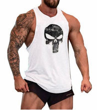 Load image into Gallery viewer, KOSMO MASA 2017 Skull Bodybuilding Fitness Stringer Men Tank Top Golds Gorilla Wear Vest Undershirt Tank Tops MC0117