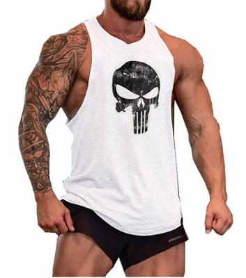 KOSMO MASA 2017 Skull Bodybuilding Fitness Stringer Men Tank Top Golds Gorilla Wear Vest Undershirt Tank Tops MC0117