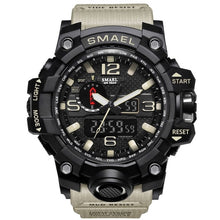 Load image into Gallery viewer, SMAEL Brand Men Sports Watches Dual Display Analog Digital LED Electronic Quartz Wristwatches Waterproof Swimming Military Watch