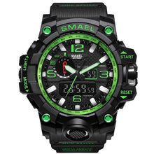 Load image into Gallery viewer, SMAEL Brand Men Sports Watches Dual Display Analog Digital LED Electronic Quartz Wristwatches Waterproof Swimming Military Watch