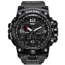 Load image into Gallery viewer, SMAEL Brand Men Sports Watches Dual Display Analog Digital LED Electronic Quartz Wristwatches Waterproof Swimming Military Watch