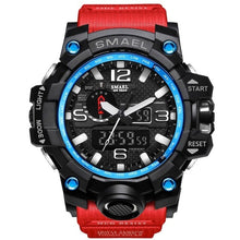 Load image into Gallery viewer, SMAEL Brand Men Sports Watches Dual Display Analog Digital LED Electronic Quartz Wristwatches Waterproof Swimming Military Watch