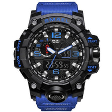 Load image into Gallery viewer, SMAEL Brand Men Sports Watches Dual Display Analog Digital LED Electronic Quartz Wristwatches Waterproof Swimming Military Watch