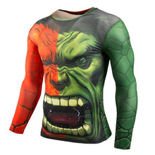 Load image into Gallery viewer, Hot Sale Fitness MMA Compression Shirt Men Anime Bodybuilding Long Sleeve Crossfit 3D Superman Punisher T Shirt Tops Tees