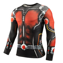 Load image into Gallery viewer, Hot Sale Fitness MMA Compression Shirt Men Anime Bodybuilding Long Sleeve Crossfit 3D Superman Punisher T Shirt Tops Tees