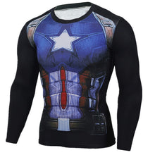 Load image into Gallery viewer, Hot Sale Fitness MMA Compression Shirt Men Anime Bodybuilding Long Sleeve Crossfit 3D Superman Punisher T Shirt Tops Tees