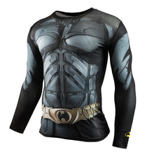 Load image into Gallery viewer, Hot Sale Fitness MMA Compression Shirt Men Anime Bodybuilding Long Sleeve Crossfit 3D Superman Punisher T Shirt Tops Tees