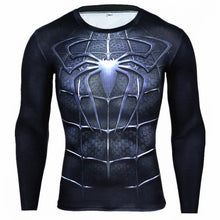 Load image into Gallery viewer, Hot Sale Fitness MMA Compression Shirt Men Anime Bodybuilding Long Sleeve Crossfit 3D Superman Punisher T Shirt Tops Tees