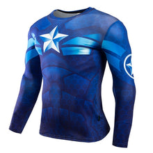 Load image into Gallery viewer, Hot Sale Fitness MMA Compression Shirt Men Anime Bodybuilding Long Sleeve Crossfit 3D Superman Punisher T Shirt Tops Tees