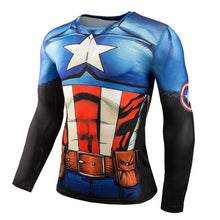 Load image into Gallery viewer, Hot Sale Fitness MMA Compression Shirt Men Anime Bodybuilding Long Sleeve Crossfit 3D Superman Punisher T Shirt Tops Tees