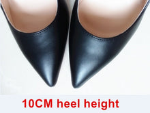 Load image into Gallery viewer, Brand Shoes Woman High Heels Women Shoes Pumps Stilettos Shoes For Women Black High Heels 12CM PU Leather Wedding Shoes B-0051