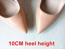 Load image into Gallery viewer, Brand Shoes Woman High Heels Women Shoes Pumps Stilettos Shoes For Women Black High Heels 12CM PU Leather Wedding Shoes B-0051