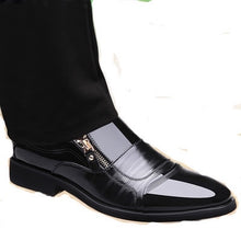 Load image into Gallery viewer, NPEZKGC New Spring Fashion Oxford Business Men Shoes Genuine Leather High Quality Soft Casual Breathable Men&#39;s Flats Zip Shoes