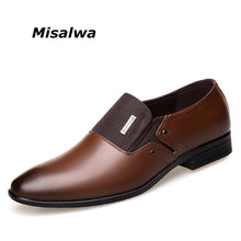 Load image into Gallery viewer, Misalwa Spring Autumn Men Formal Wedding Shoes Luxury Men Business Dress Shoes Men Loafers Pointy Shoes Big Size 38-47