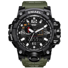 Load image into Gallery viewer, Men Military Watch 50m Waterproof Wristwatch LED Quartz Clock Sport Watch Male relogios masculino 1545 Sport S Shock Watch Men