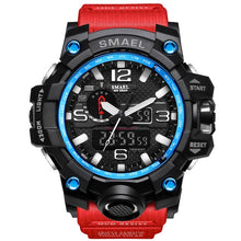 Load image into Gallery viewer, Men Military Watch 50m Waterproof Wristwatch LED Quartz Clock Sport Watch Male relogios masculino 1545 Sport S Shock Watch Men