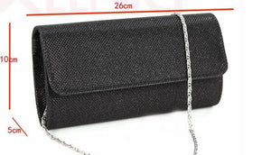 Women Satin Rhinestone Evening Clutch Bag Ladies Day Clutch Purse Chain Handbag Bridal Wedding Lady Party Bag Bolsa Mujer Silver