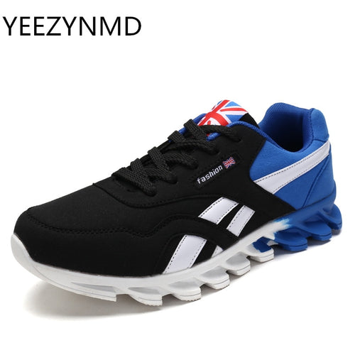 Men Casual Shoes Spring Autumn Breathable Mens Shoes Zapatillas Hombre Fashion Lace Up Blue Red Grey Shoes masculino adulto