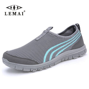 LEMAI 2018 Men Sneakers,Unisex Lover Shoes Summer Casual Men Shoe Breathable Network Shoes man Slip On Flats For Man 35-46