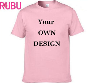 2017  Your OWN Design Brand Logo/Picture White Custom Men and women t-shirt Plus Size T Shirt Men Clothing