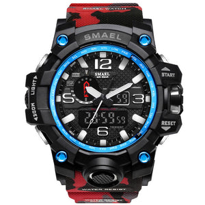 Men Military Watch 50m Waterproof Wristwatch LED Quartz Clock Sport Watch Male relogios masculino 1545 Sport S Shock Watch Men