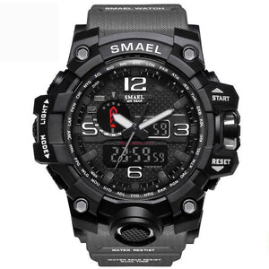 Men Military Watch 50m Waterproof Wristwatch LED Quartz Clock Sport Watch Male relogios masculino 1545 Sport S Shock Watch Men