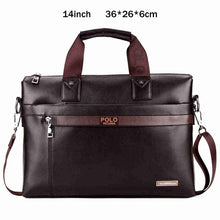 Load image into Gallery viewer, VICUNA POLO Top Sell Fashion Simple Dot Famous Brand Business Men Briefcase Bag Leather Laptop Bag Casual Man Bag Shoulder bags