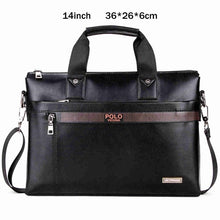 Load image into Gallery viewer, VICUNA POLO Top Sell Fashion Simple Dot Famous Brand Business Men Briefcase Bag Leather Laptop Bag Casual Man Bag Shoulder bags