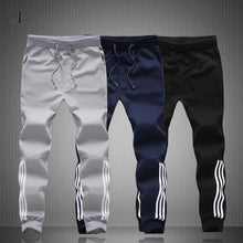 Load image into Gallery viewer, Spring Summer Mens Pants Fashion Skinny Sweatpants Mens Joggers Striped Slim Fitted Pants Gyms Clothing Plus Size 5XL Harem Pant