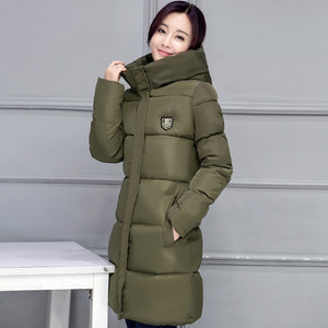 2018 hot sale women winter hooded jacket female outwear cotton plus size 3XL warm coat thicken jaqueta feminina ladies camperas