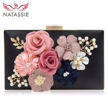 Load image into Gallery viewer, NATASSIE 2018 New Women Clutch Bag Ladies Black Evening Bags Ladies Royal Blue Day Clutches Purses Female Pink Wedding Bag