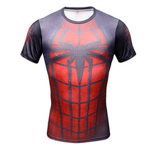 Load image into Gallery viewer, New Comic Superhero Compression Shirt Captain America Iron man Fit Tight G ym Bodybuilding T Shirt