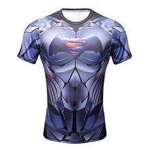 Load image into Gallery viewer, New Comic Superhero Compression Shirt Captain America Iron man Fit Tight G ym Bodybuilding T Shirt