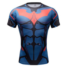 Load image into Gallery viewer, New Comic Superhero Compression Shirt Captain America Iron man Fit Tight G ym Bodybuilding T Shirt