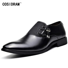 Load image into Gallery viewer, COSIDRAM New 2018 PU Leather Dress Shoes For Men Formal Shoes Spring Pointed Toe Wedding Business Shoes Male Fashion BRM-951