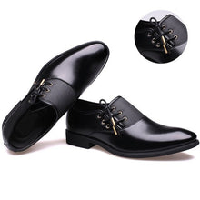 Load image into Gallery viewer, COSIDRAM New 2018 PU Leather Dress Shoes For Men Formal Shoes Spring Pointed Toe Wedding Business Shoes Male Fashion BRM-951