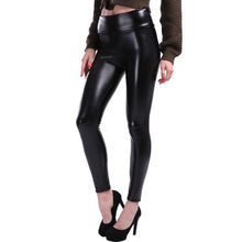 Load image into Gallery viewer, NORMOV S-5XL Plus Size Leather Leggings Women High Waist Leggings Stretch Slim Black Legging Fashion PU Leather Pants Women