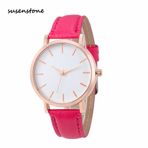 Susenstone 2018 Fashion Women Watch Luxury Brand Women Casual Wrist Watch Ladies Quartz Watch Relogio Feminino bayan kol saati