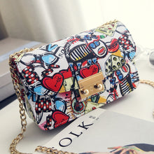 Load image into Gallery viewer, 2018 New Women Bags Summer Graffiti Ladies designer handbags high quality chain mini bag women messenger bags for women Clutch