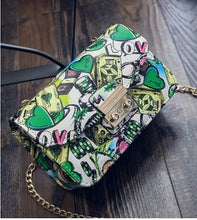 Load image into Gallery viewer, 2018 New Women Bags Summer Graffiti Ladies designer handbags high quality chain mini bag women messenger bags for women Clutch