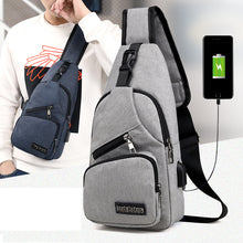 Load image into Gallery viewer, Male Shoulder Bags USB Charging Crossbody Bags Men Anti Theft Chest Bag School Summer Short Trip Messengers Bag 2018 New Arrival