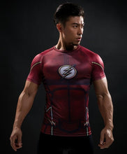 Load image into Gallery viewer, New Comic Superhero Compression Shirt Captain America Iron man Fit Tight G ym Bodybuilding T Shirt