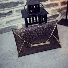 Load image into Gallery viewer, ISKYBOB 2017 New Hot Of Hand Package Women Fashion Sequins Envelope Bag Personality Clutch Purse Leather Top Quality