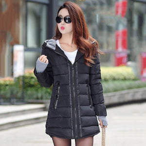 Women winter jacket 2018 high quality warm thicken female womens coat jacket long hooded outwear casaco feminino inverno