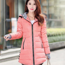 Load image into Gallery viewer, Women winter jacket 2018 high quality warm thicken female womens coat jacket long hooded outwear casaco feminino inverno