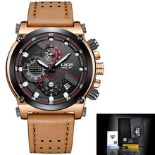 Load image into Gallery viewer, Reloje 2018 LIGE Men Watch Male Leather Automatic date Quartz Watches Mens Luxury Brand Waterproof Sport Clock Relogio Masculino