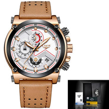 Load image into Gallery viewer, Reloje 2018 LIGE Men Watch Male Leather Automatic date Quartz Watches Mens Luxury Brand Waterproof Sport Clock Relogio Masculino