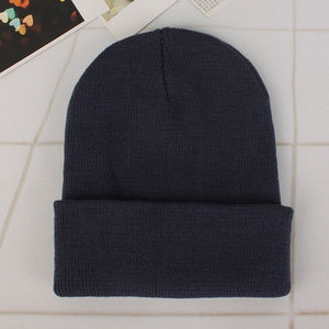 2018 Winter Hats for Woman New Beanies Knitted Solid Cute Hat Girls Autumn Female Beanie Caps Warmer Bonnet Ladies Casual Cap