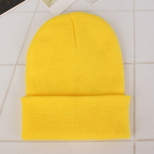 2018 Winter Hats for Woman New Beanies Knitted Solid Cute Hat Girls Autumn Female Beanie Caps Warmer Bonnet Ladies Casual Cap